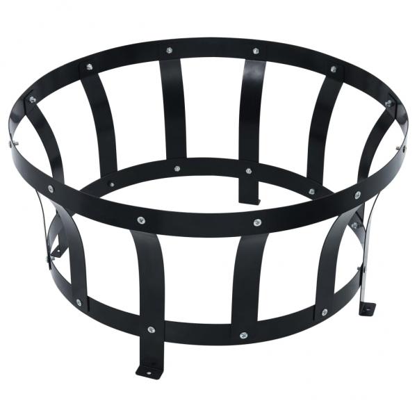 Garten-Feuerschale mit Grill Edelstahl 76 cm