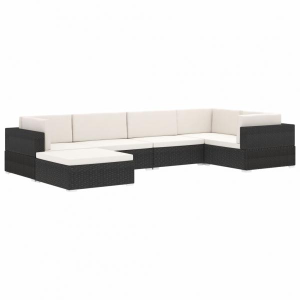 Modular-Sofa-Mittelteil 1 Stk. + Auflagen Poly Rattan Braun 