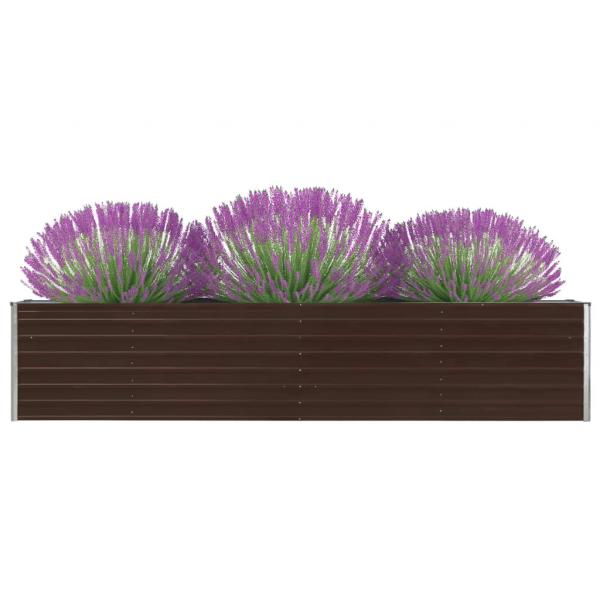 ARDEBO.de - Garten-Hochbeet Verzinkter Stahl 320×40×45 cm Braun