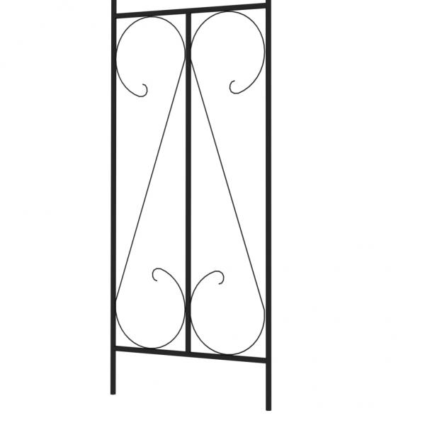 Rosenbogen Dunkelgrün 120x38x258 cm Eisen 