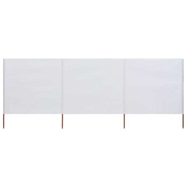 ARDEBO.de - 3-teiliges Windschutzgewebe 400 x 80 cm Sandweiß