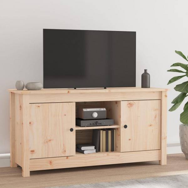 ARDEBO.de - TV-Schrank 103x36,5x52 cm Massivholz Kiefer