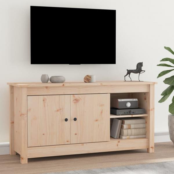 ARDEBO.de - TV-Schrank 103x36,5x52 cm Massivholz Kiefer