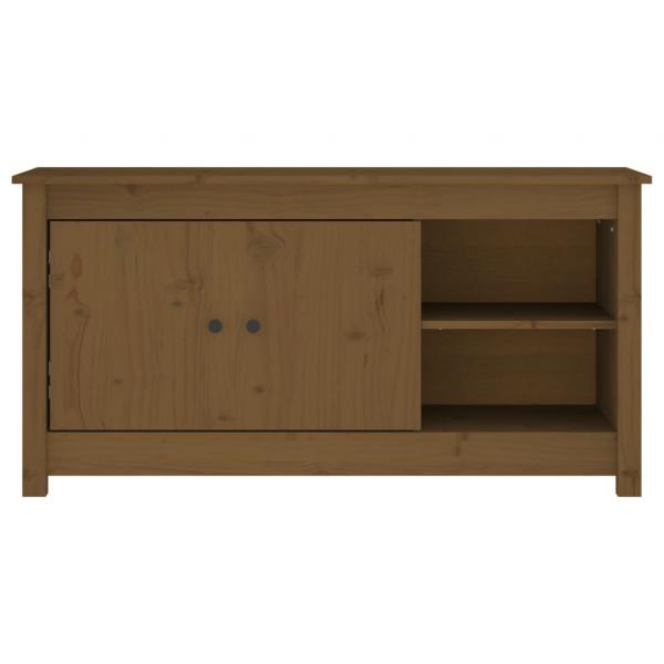 TV-Schrank Honigbraun 103x36,5x52 cm Massivholz Kiefer