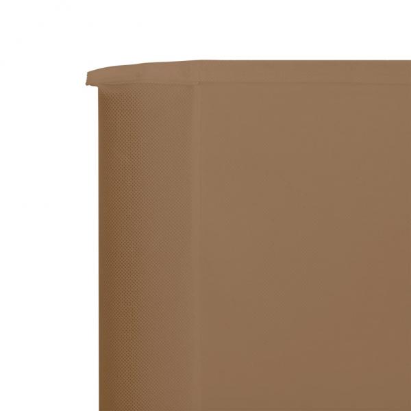 3-teiliges Windschutzgewebe 400 x 160 cm Taupe