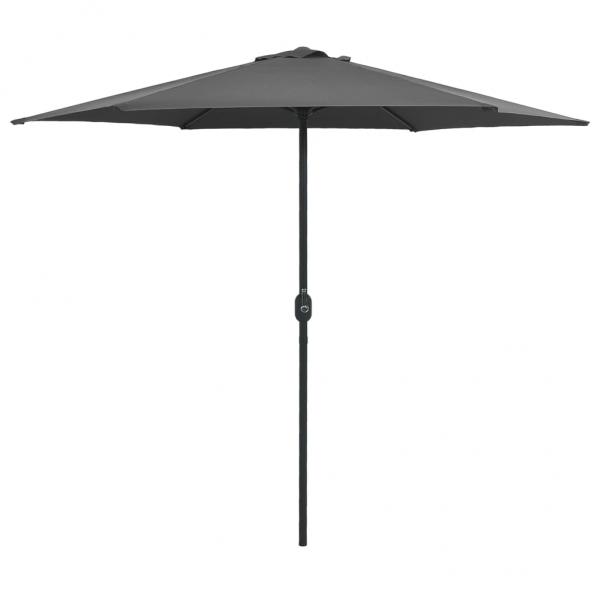 ARDEBO.de - Sonnenschirm mit Aluminium-Mast 270 x 246 cm Anthrazit