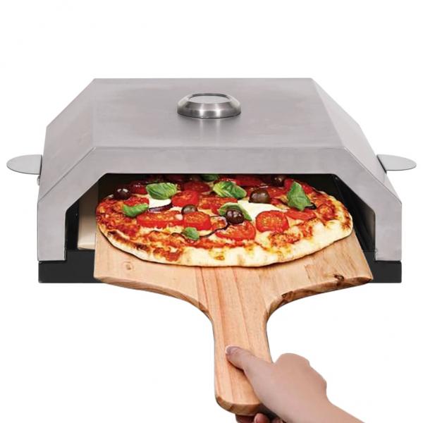 Pizzaofen mit Keramikstein für Gas-Kohlegrill