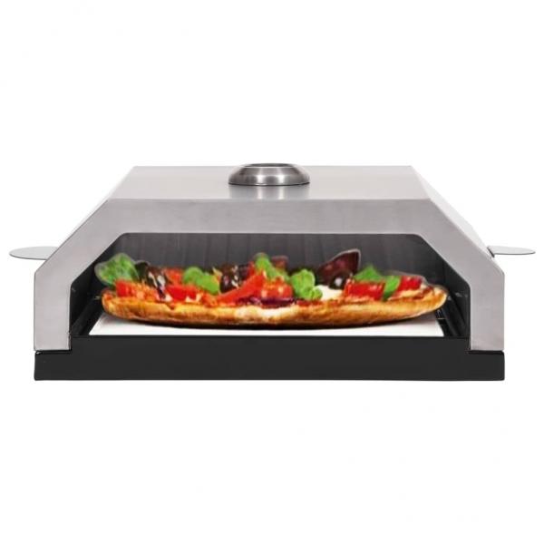 Pizzaofen mit Keramikstein für Gas-Kohlegrill