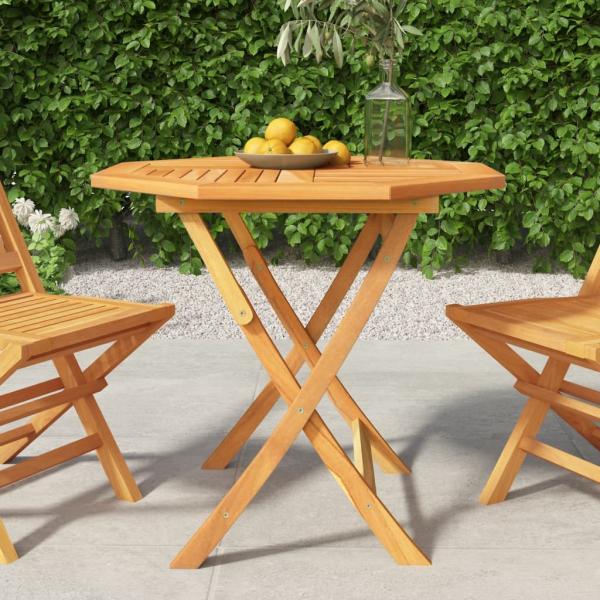 ARDEBO.de - Klappbarer Gartentisch 85x85x76 cm Teak Massivholz