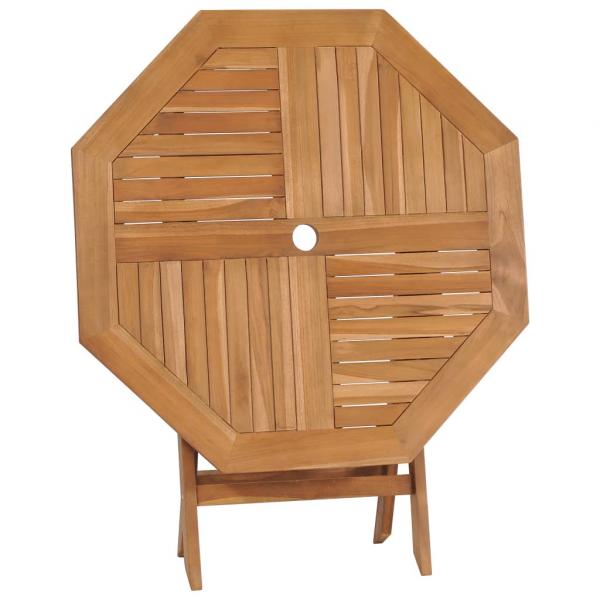 Klappbarer Gartentisch 85x85x76 cm Teak Massivholz