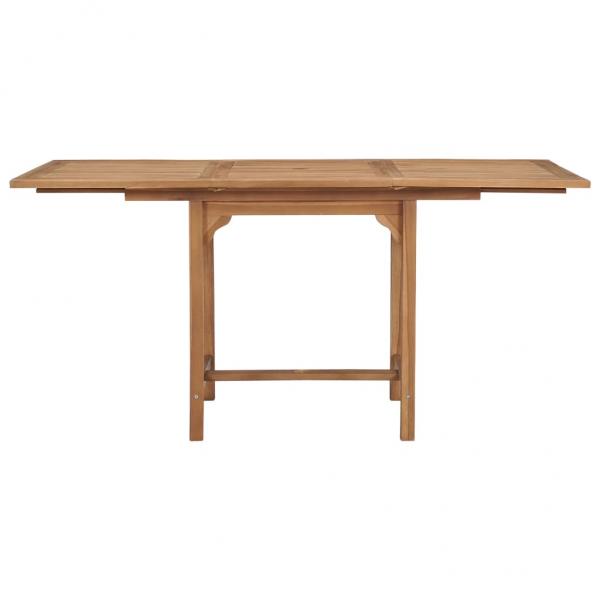 Gartentisch Ausziehbar (110-160)x80x75 cm Massivholz Teak