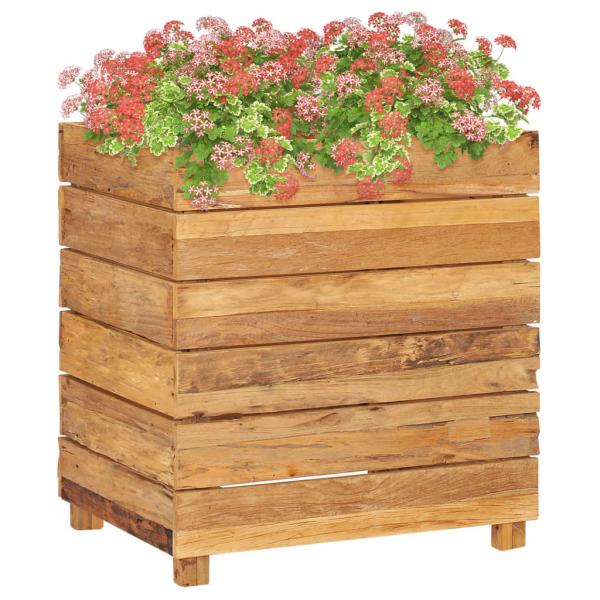 ARDEBO.de - Hochbeet 50x40x55 cm Teak Altholz und Stahl