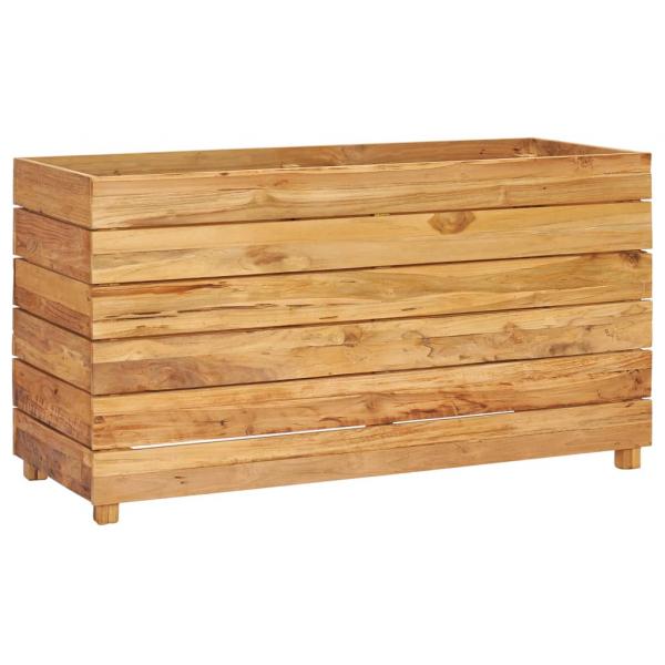 Hochbeet 100x40x55 cm Teak Altholz und Stahl