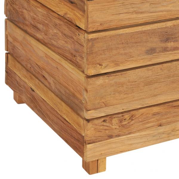 Hochbeet 150x40x72 cm Teak Altholz und Stahl