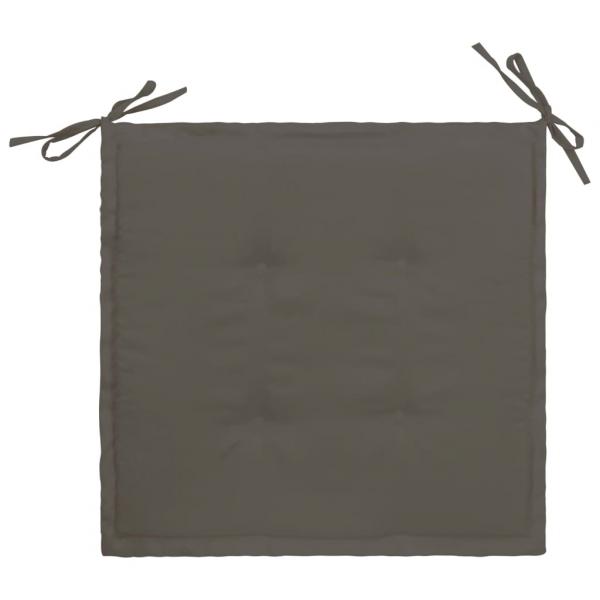 Gartenstuhl-Kissen 4 Stk. Anthrazit 40x40x3 cm Oxford-Gewebe