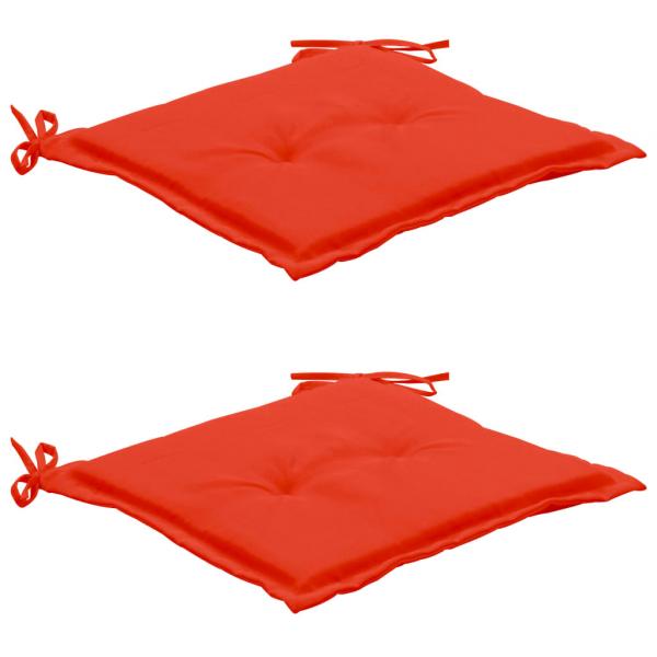 Gartenstuhl-Kissen 2 Stk. Rot 50x50x3 cm Oxford-Gewebe