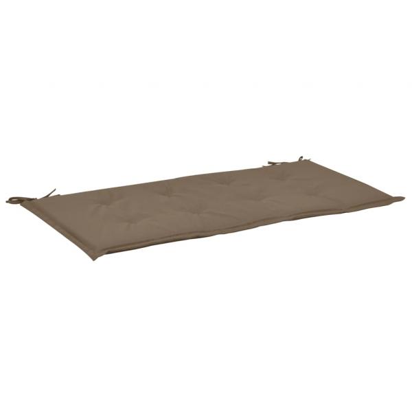 Gartenbank-Auflage Taupe 100x50x3 cm Oxford-Gewebe