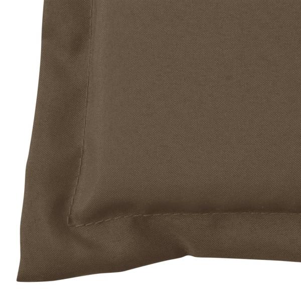 Gartenbank-Auflage Taupe 100x50x3 cm Oxford-Gewebe