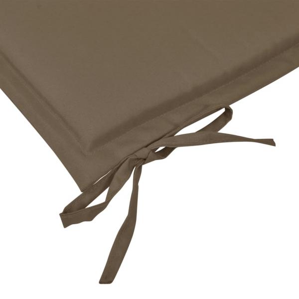 Gartenbank-Auflage Taupe 100x50x3 cm Oxford-Gewebe