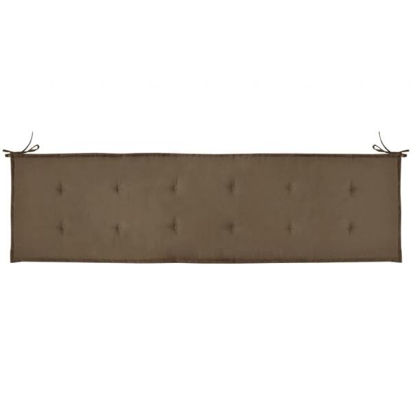 Gartenbank-Auflage Taupe 180x50x3 cm Oxford-Gewebe