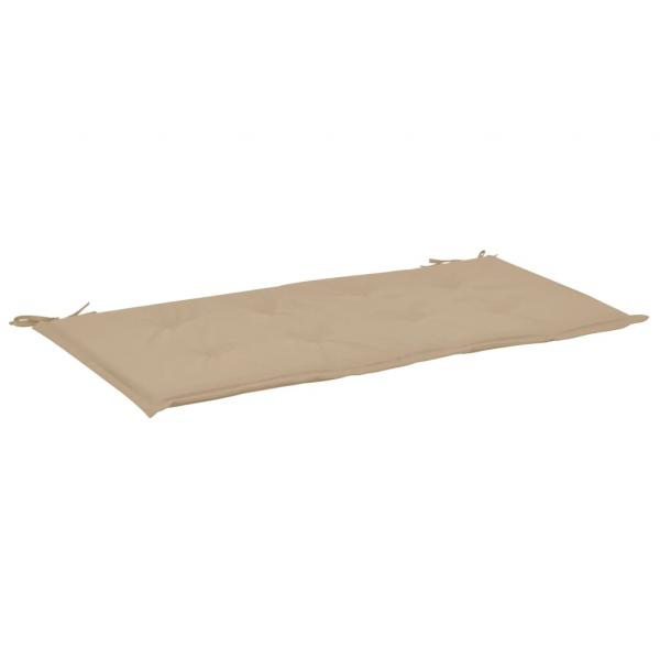 Gartenbank-Auflage Beige 100x50x3 cm Oxford-Gewebe