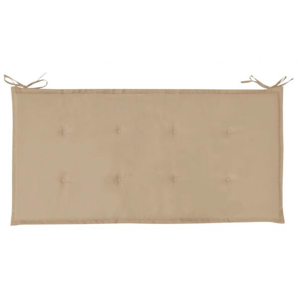 Gartenbank-Auflage Beige 100x50x3 cm Oxford-Gewebe