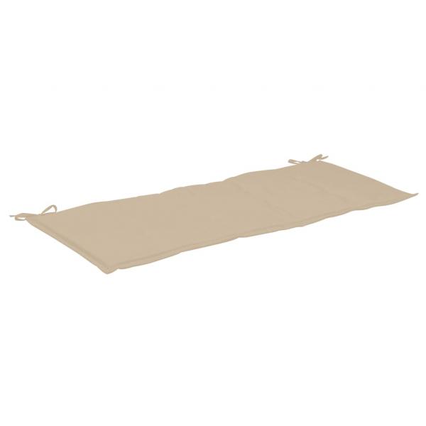 Gartenbank-Auflage Beige 150x50x3 cm Oxford-Gewebe