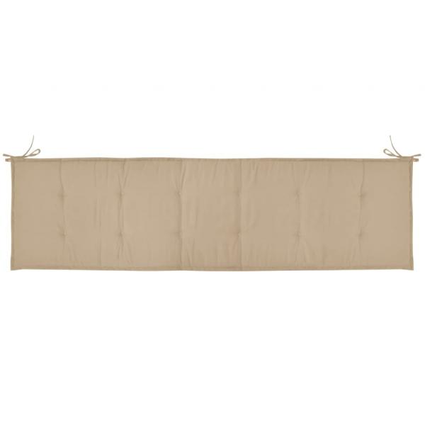 Gartenbank-Auflage Beige 180x50x3 cm Oxford-Gewebe