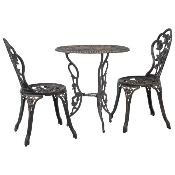 ARDEBO.de - 3-tlg. Bistro-Set Aluminiumguss