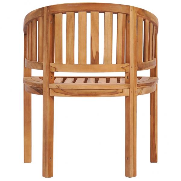 Bananenstühle 2 Stk. Massivholz Teak