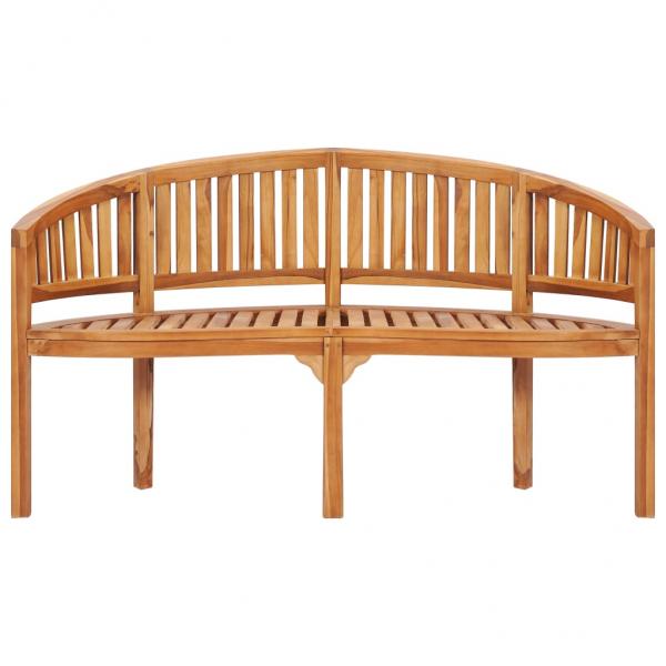 Bananenbank 151 cm Massivholz Teak