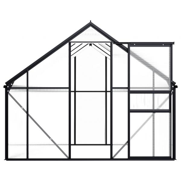 Gewächshaus Anthrazit Aluminium 4,75 m²