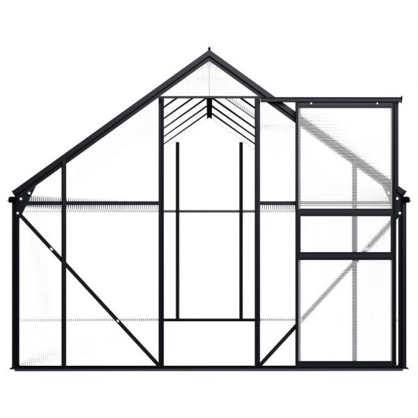 Gewächshaus Anthrazit Aluminium 7,03 m²