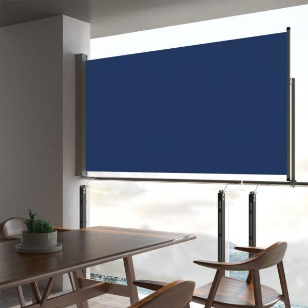 ARDEBO.de - Ausziehbare Seitenmarkise 160x300 cm Blau