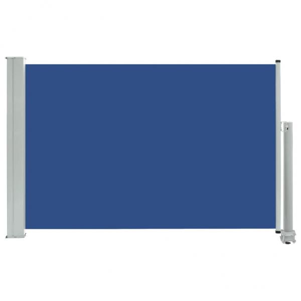 Ausziehbare Seitenmarkise 60×300 cm Blau