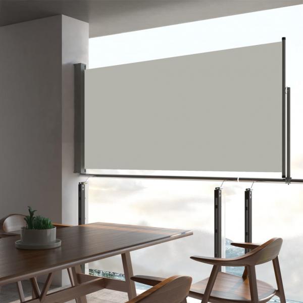 ARDEBO.de - Ausziehbare Seitenmarkise 80×300 cm Creme