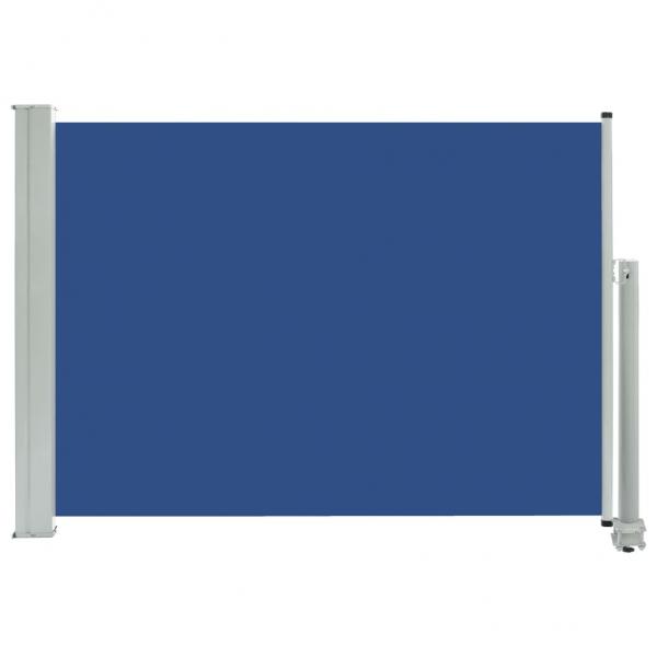 Ausziehbare Seitenmarkise 80×300 cm Blau