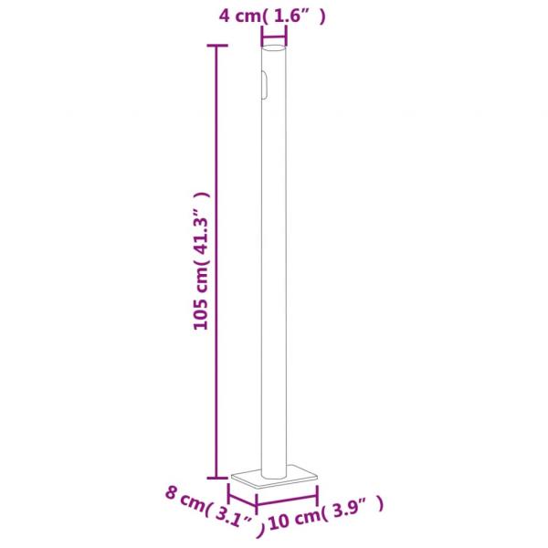 Ausziehbare Seitenmarkise 170×300 cm Rot