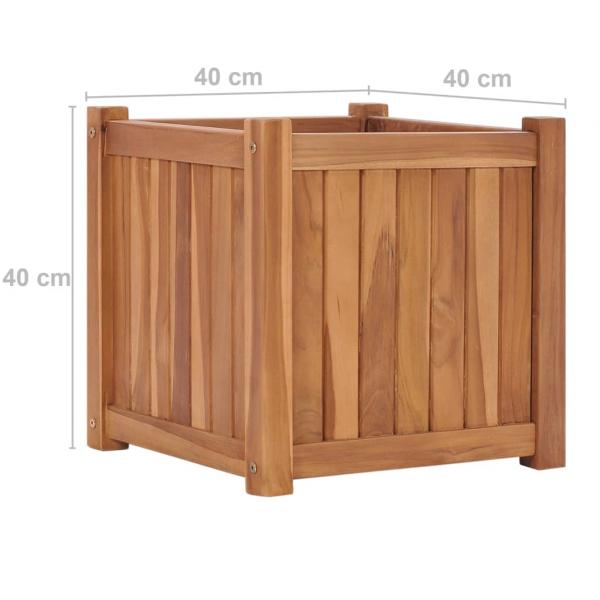 Hochbeet 40x40x40 cm Massivholz Teak