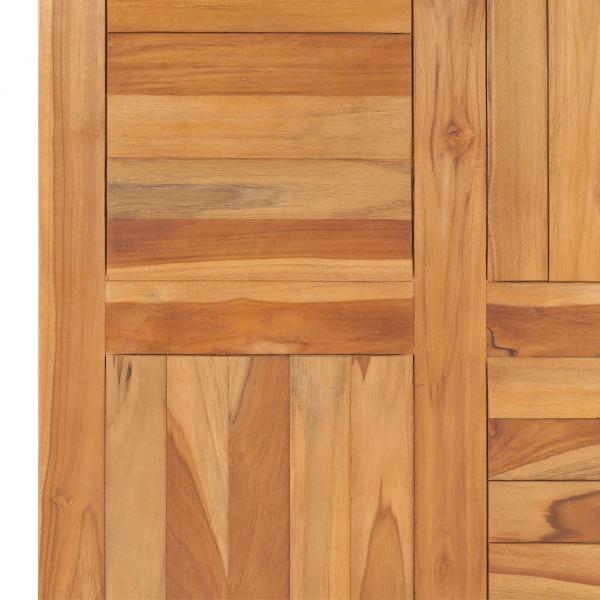 Tischplatte Massivholz Teak 70×70×2,5 cm 