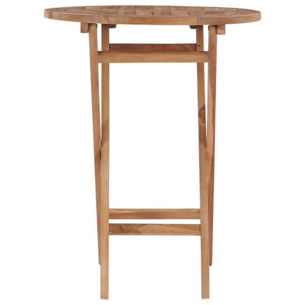 Gartentisch Klappbar 60 cm Massivholz Teak