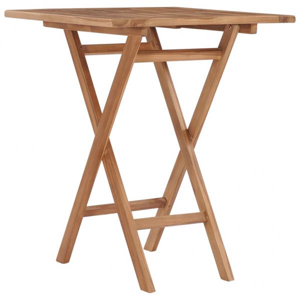 ARDEBO.de - Gartentisch Klappbar 60×60×75 cm Massivholz Teak