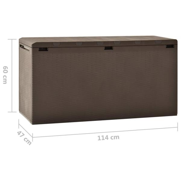 Gartenbox Braun 114x47x60 cm