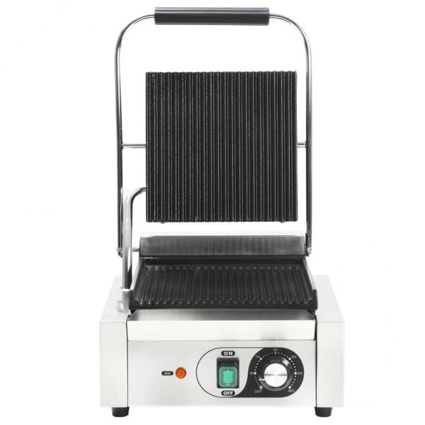 Gerillter Panini-Grill Edelstahl 1800 W 31x30,5x20 cm