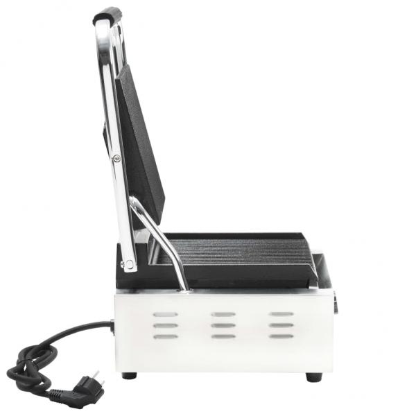 Gerillter Panini-Grill Edelstahl 1800 W 31x30,5x20 cm