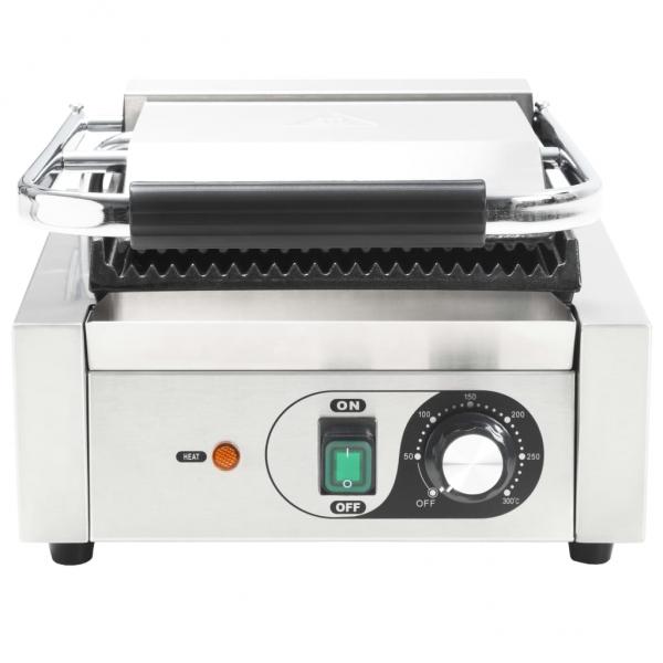 Gerillter Panini-Grill Edelstahl 1800 W 31x30,5x20 cm