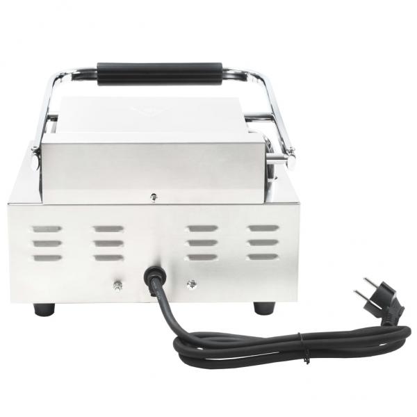 Gerillter Panini-Grill Edelstahl 1800 W 31x30,5x20 cm