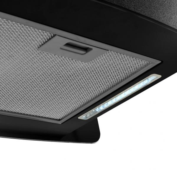 Hängende Inselhaube Touch-Sensor LCD Gehärtetes Glas 