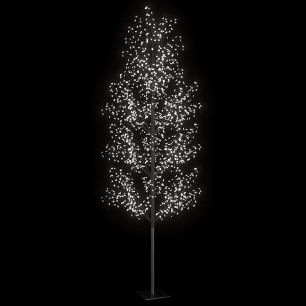 Weihnachtsbaum 1200 LEDs Kaltweißes Licht Kirschblüten 400 cm