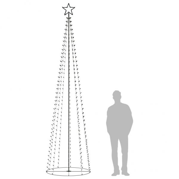 Weihnachtsbaum in Kegelform 400 LEDs Warmweiß 100x360 cm